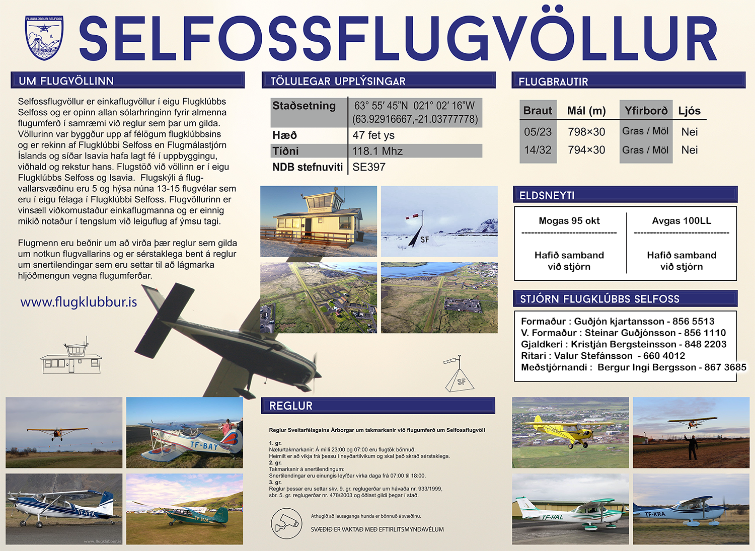 Flugklúbbur Selfoss - Flugvöllur - 2021